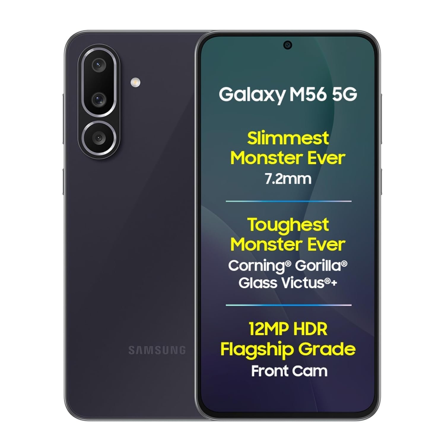 71Acpnvfu2L._SL1500_.jpg Samsung Galaxy M56 5G Mobile (Black, 8GB RAM, 128GB Storage) - Image 1