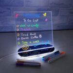 Zesta 3D Acrylic Writing Pad with LED Light & Pen – Glow Art Message
